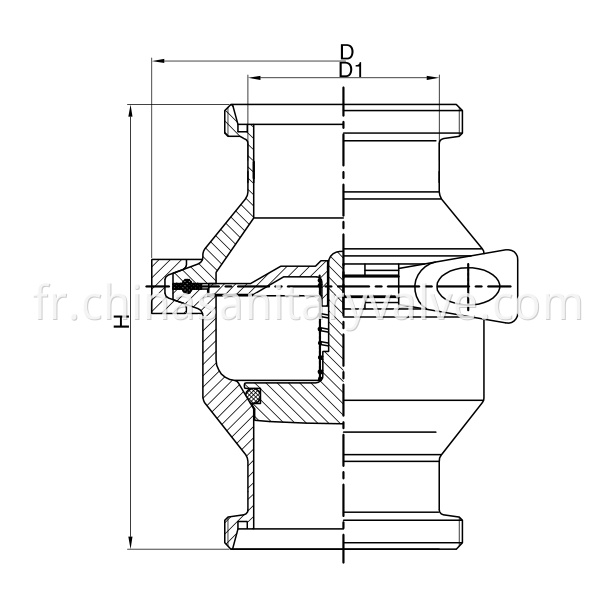 DIN Sanitary Hygienic Non-Return Valves Male Ends